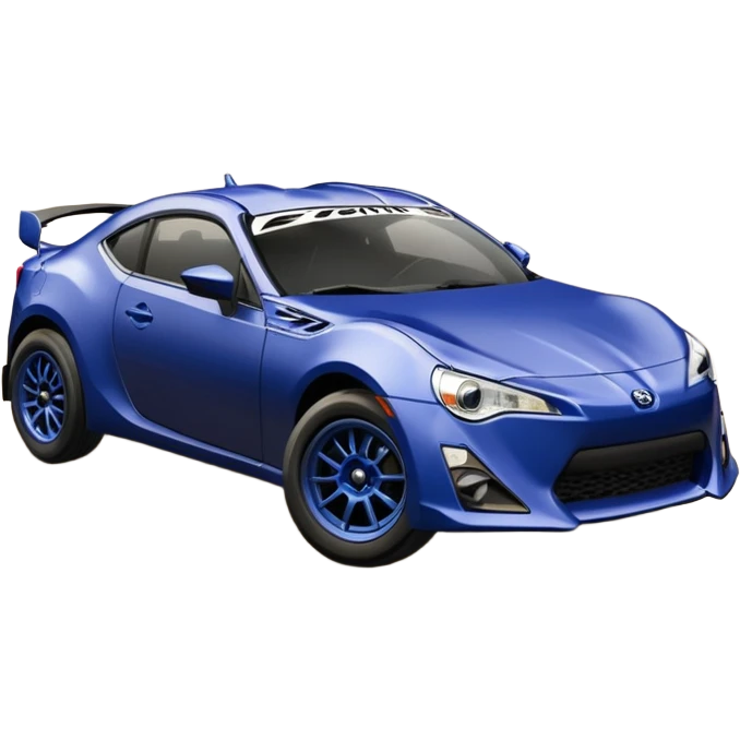 Distressed dented rusty old Extended wheelbase 2013 scion fr-s dark black blueberry 4wd monster Baja desert stadium racer  emoji