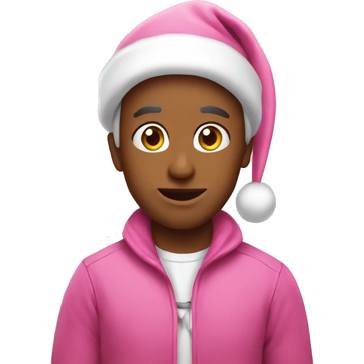 pink christmas emoji