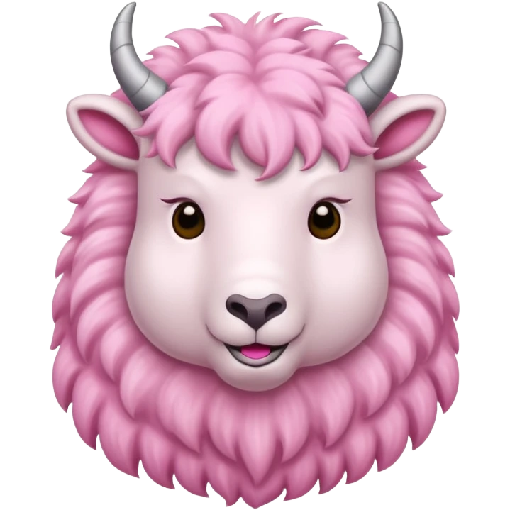 Mountain goat pink emoji