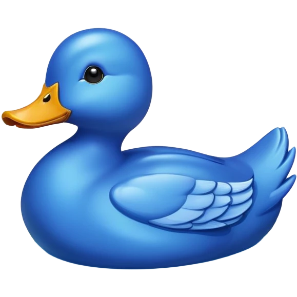 Pato azul emoji