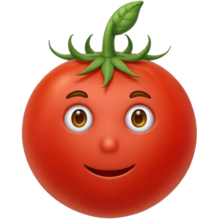 Eine Tomate mit Gesicht, Armen, Beinen  emoji