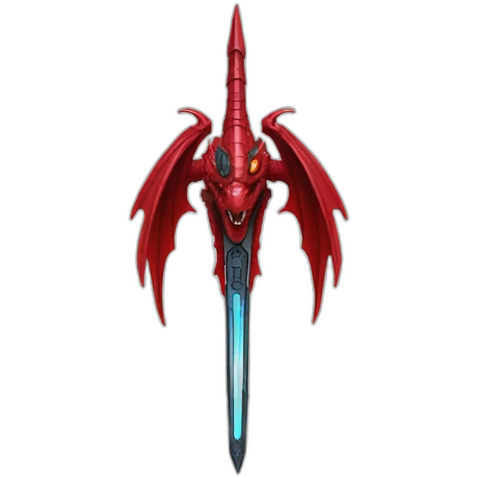 crazy-funny-cyberpunk-red-dragon-head-star-wars-laser-sword-red emoji