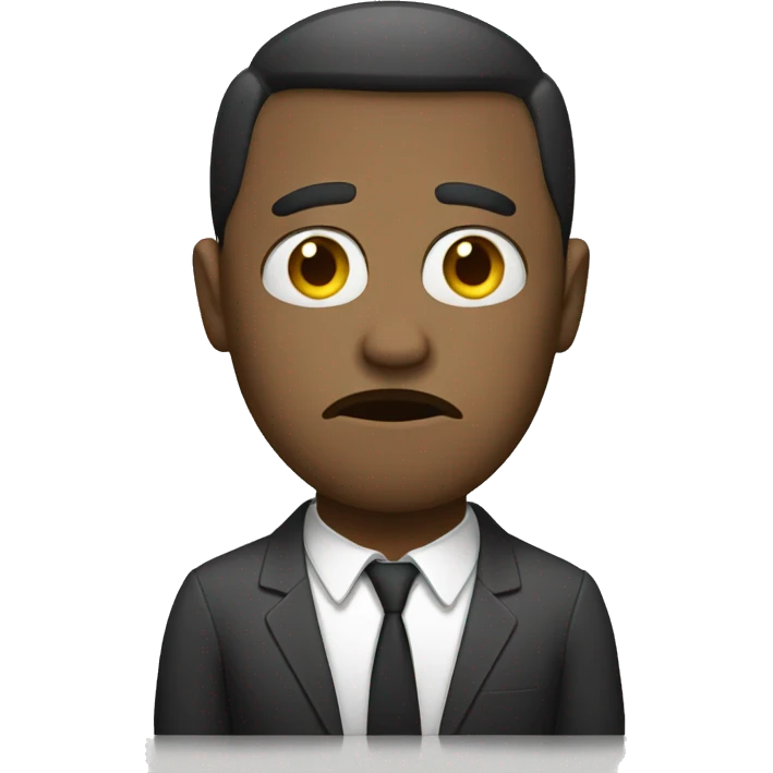 Sad at work  emoji