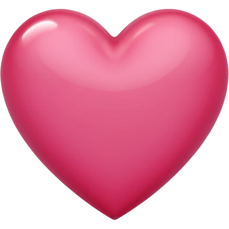 Bright rose colored heart emoji