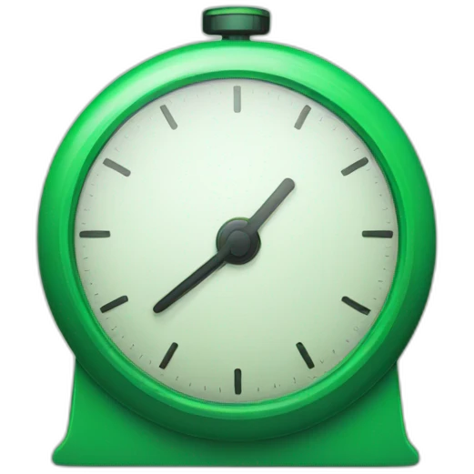 green timer emoji