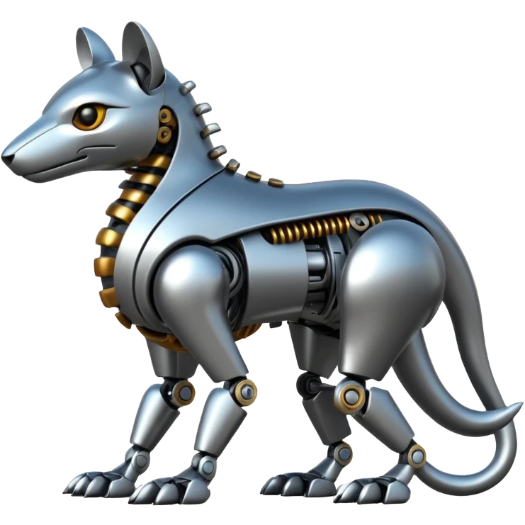 Futuristic mechanical alloy animal-creature emoji