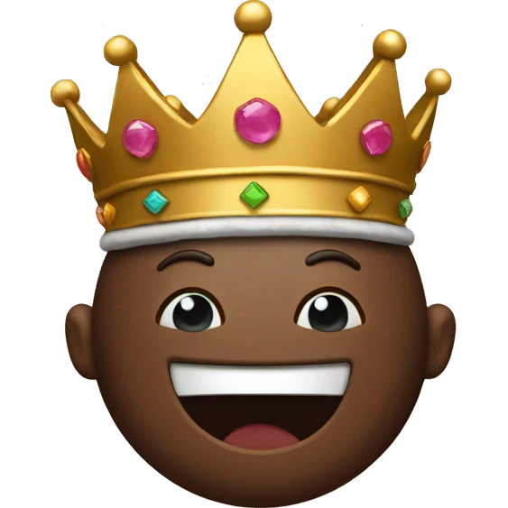 Crown with brownie  emoji