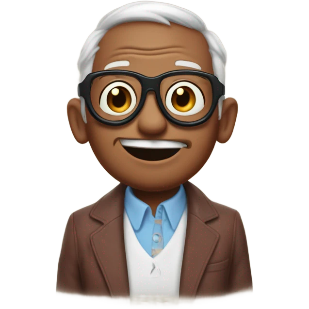 Reuben from Leroy and stitch with grandpa black glasses  emoji