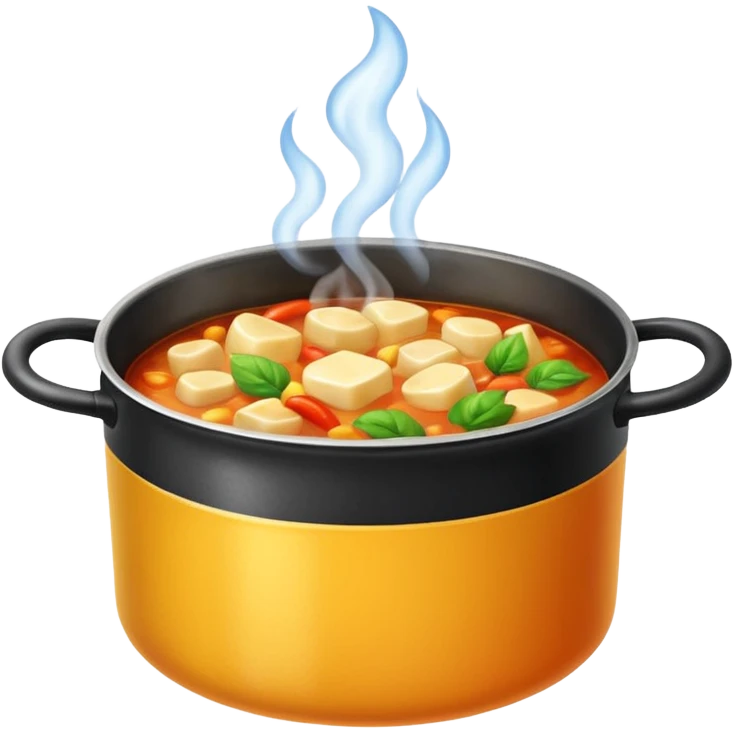 Cooking food in pot  emoji