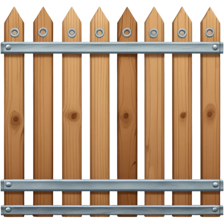 Cedar and oak posts fence with thin Galvanized wire emoji