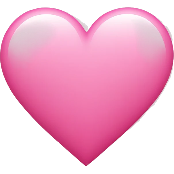 Pink heart  emoji