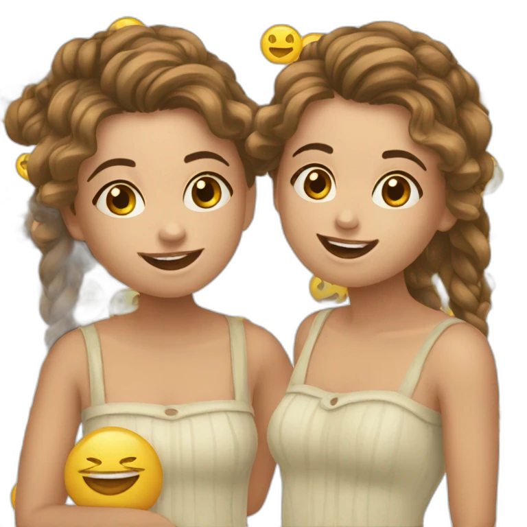 menina com cara de palhaço emoji