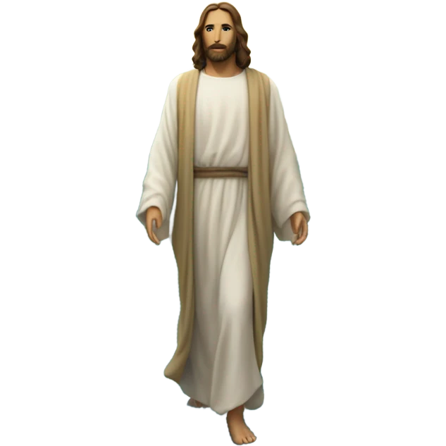 Jesus walking on water emoji