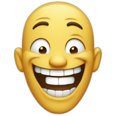 laughing like a mad person emoji