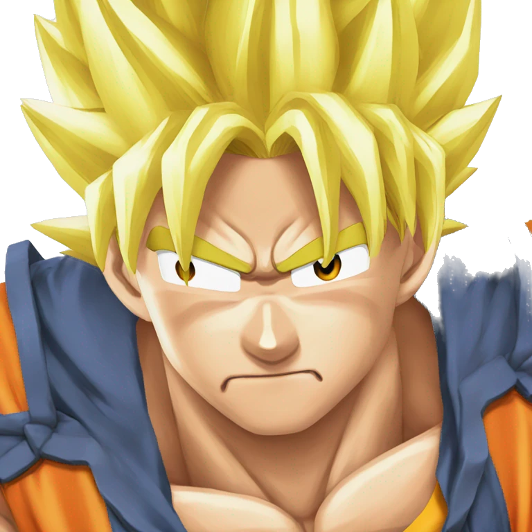 Goku Super Sayayín 3 emoji