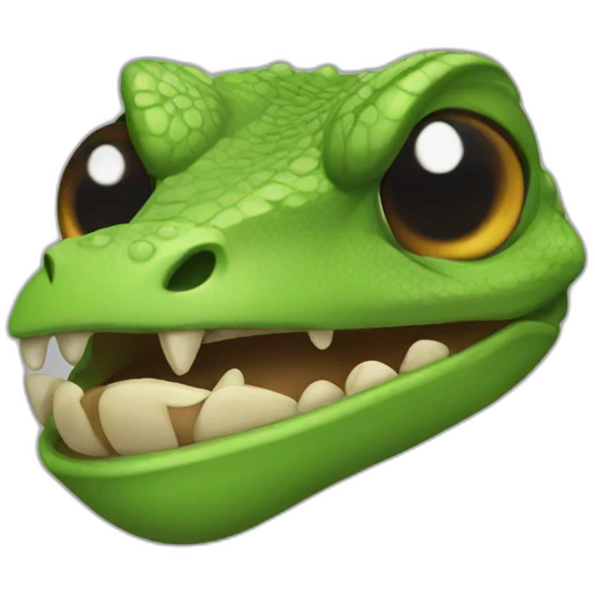 lizard angry face emoji
