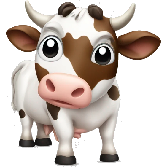 Cow having an idea emoji