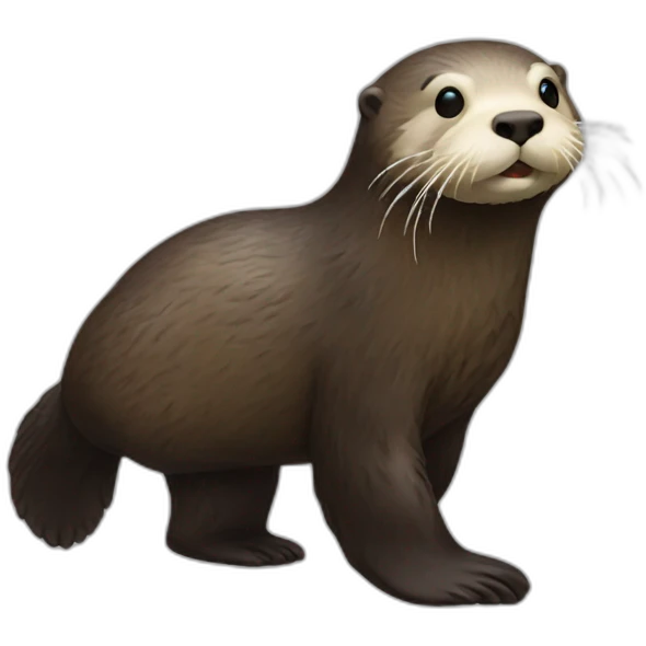 sea otter walking emoji