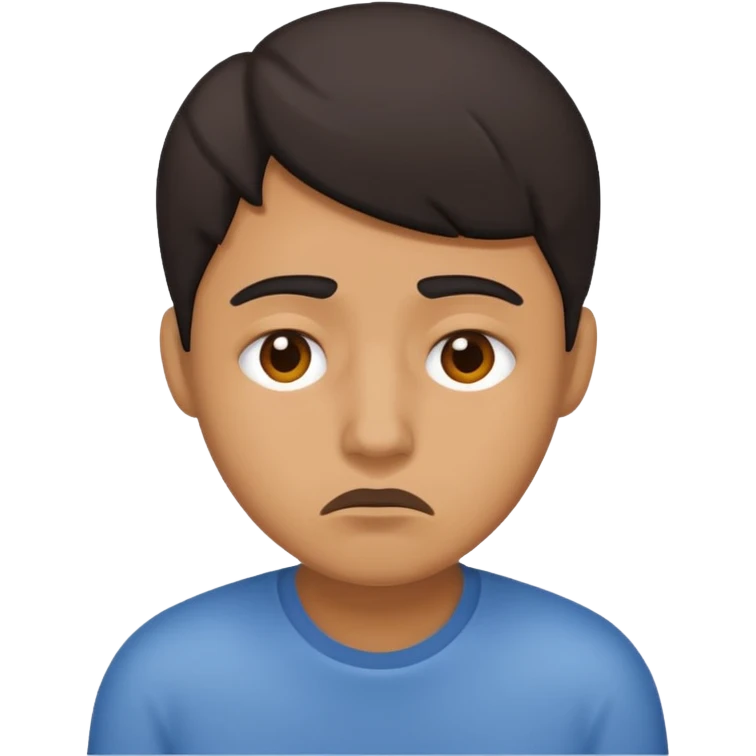 personita cansada o mareada, persona de color  emoji