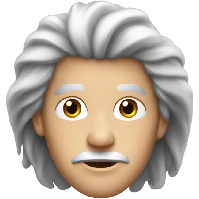 white person with longisch bushy hair emoji