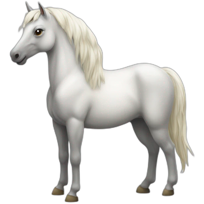 Une licorne à cheval emoji