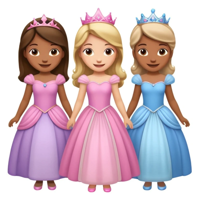 girls in a princess dress emoji