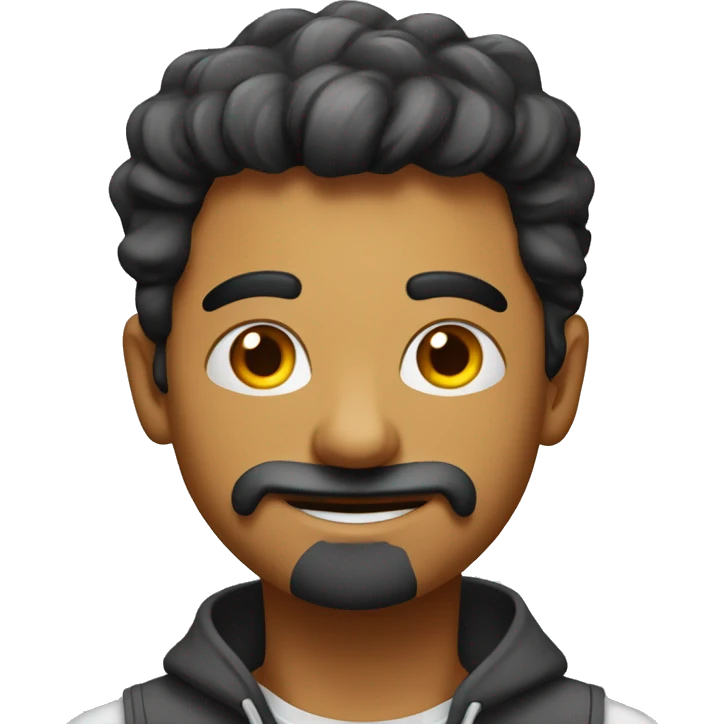 Someone with funny face and write above of him مزبوووط emoji