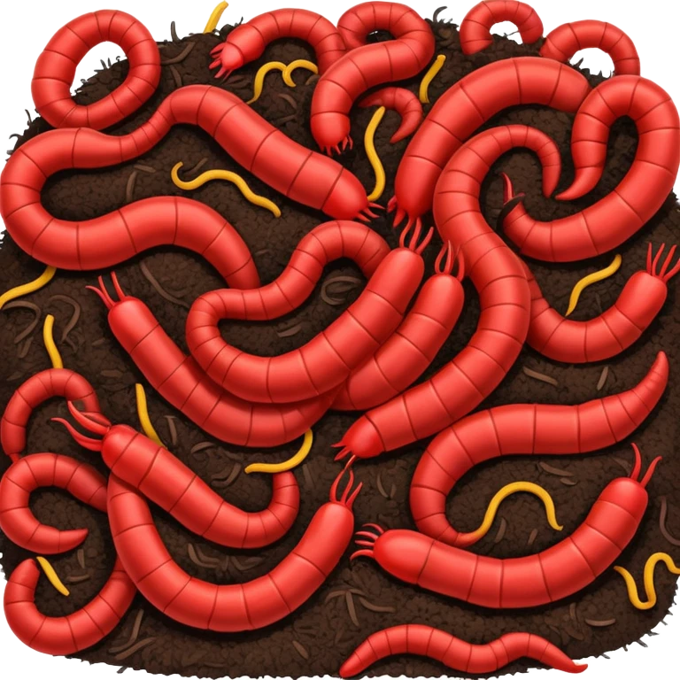 compost worms emoji