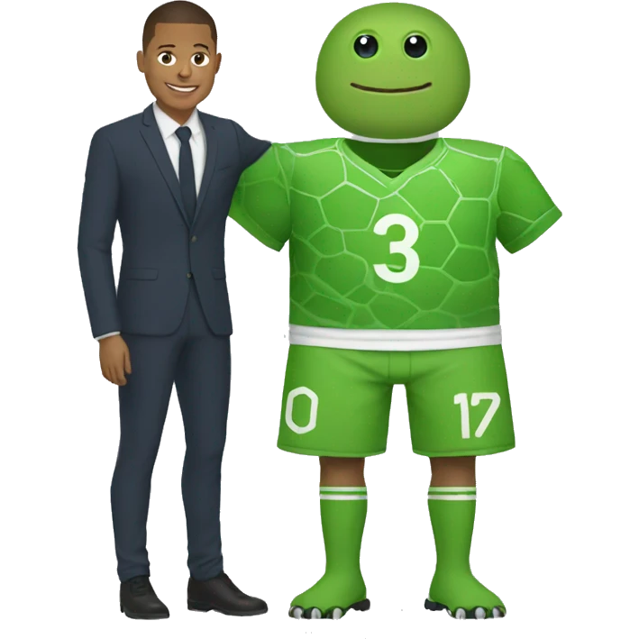 mbappé with turttle  emoji