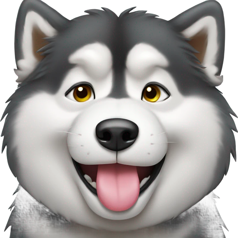 Malamute blowing kisses  emoji