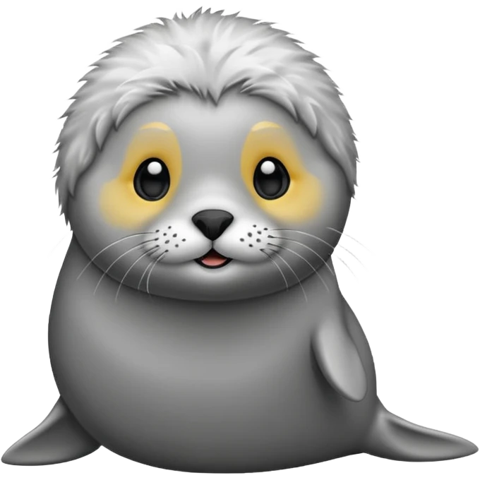 A super super cute seal emoji