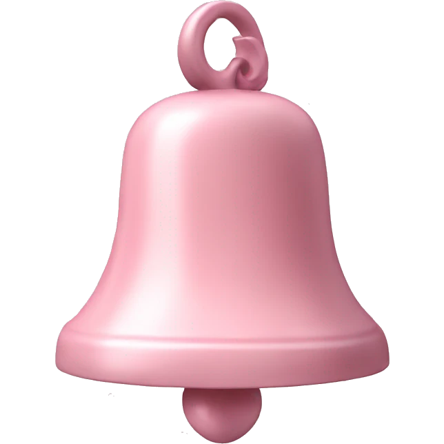 bell soft pink color  emoji