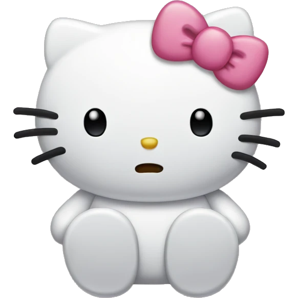 sad hello kitty  emoji