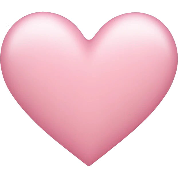 Light pink heart emoji