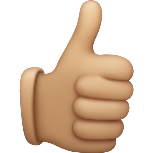 Thumbs up emoji
