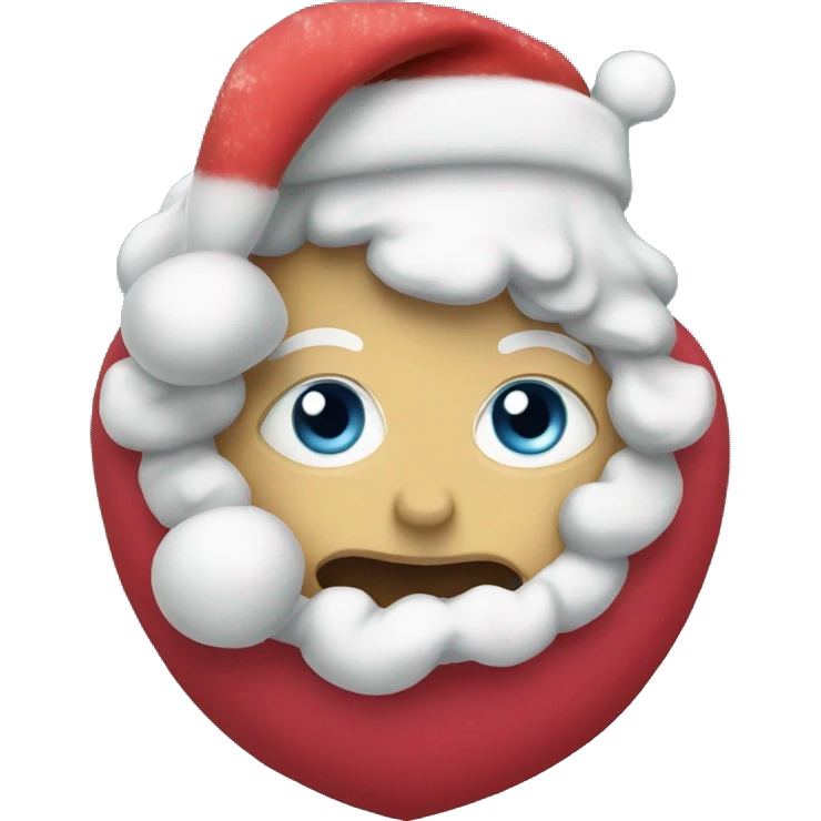 Christmas heart emoji
