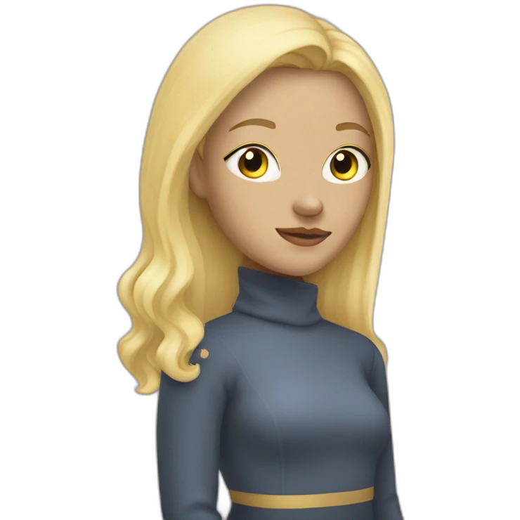 Blonde girl with sleeping mask invisible eyes emoji