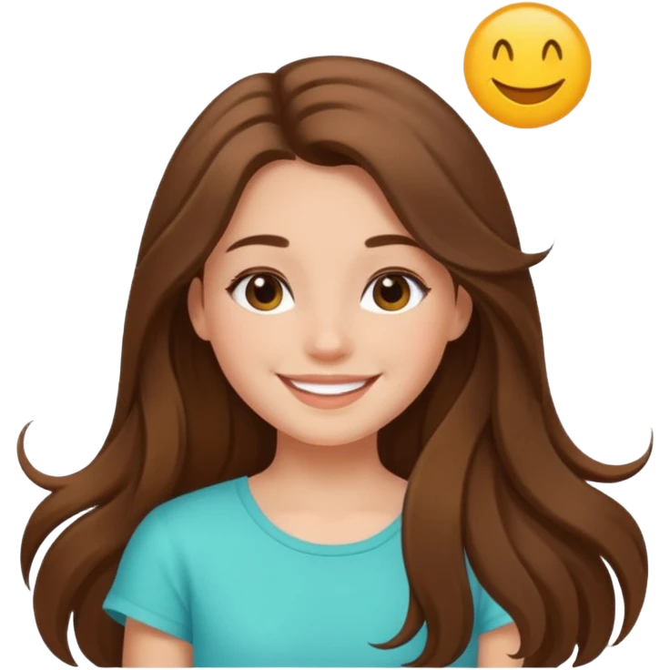 summer vibes girl brun hair long hair emoji