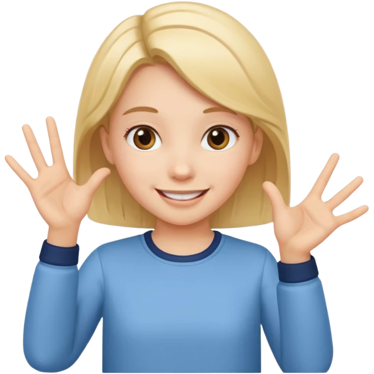 A girl teaching words..so i need a girl position like she us teaching emoji