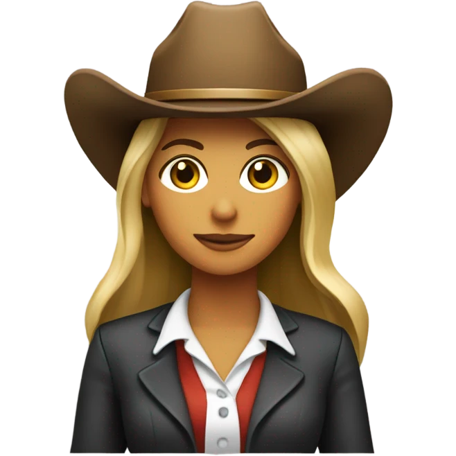 Paralegal with cowboy hat female emoji
