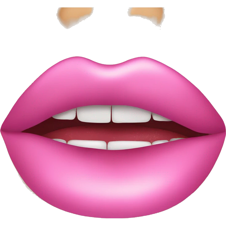 pink lip gloss  emoji