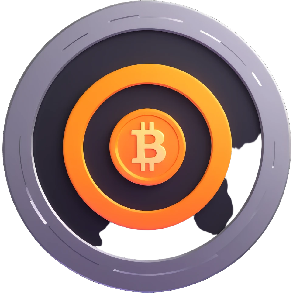 metallic futuristic $PORTAL crypto coin with a portal-like glow emoji