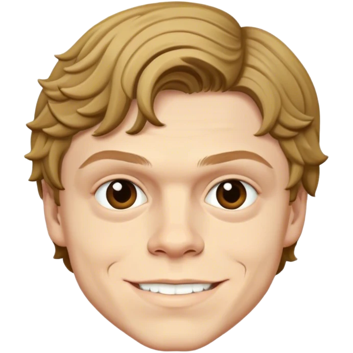 evan peters smirking emoji
