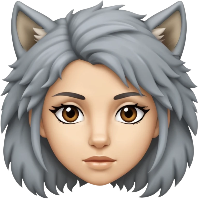 Split face of Shakira and a wold emoji