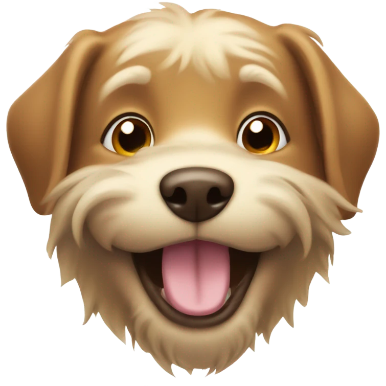 Smiling dog emoji