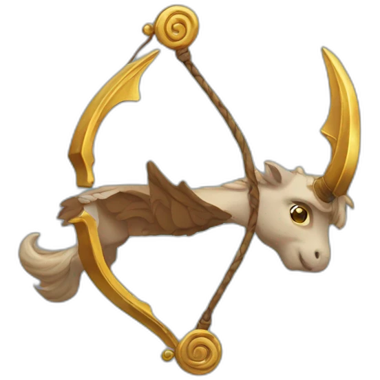 male sagittarius's (mythical creature) detailed emoji