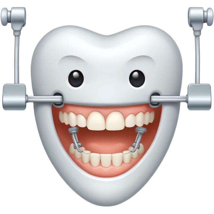 Teeth with braces emoji