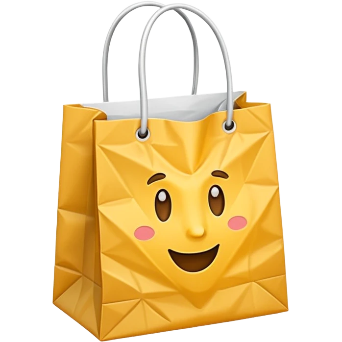 shopping bag sans visage emoji