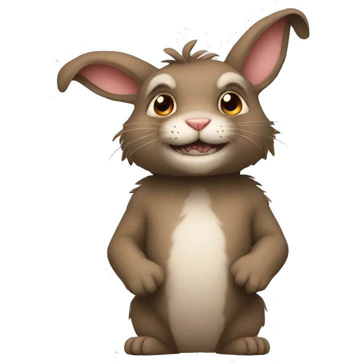  Beast, human,rabbit emoji