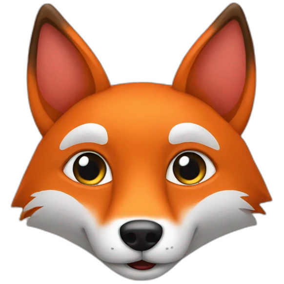 un renard avec coeur emoji